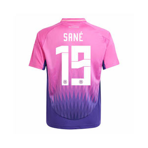Camiseta adidas 2a Alemania niño Sané 2024 - Camiseta infantil de la segunda equipación de Sané adidas de la selección alemana 2024 - rosa