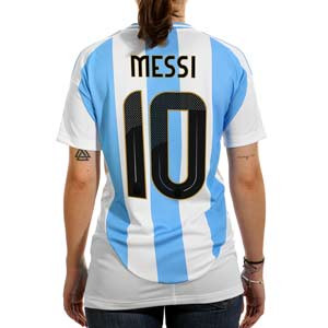 Camiseta adidas Argentina  mujer 2024 MESSI-10 - Camiseta para mujer de la primera equipación adidas de Argentina de Leo Messi 2024 - albiceleste