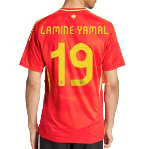 Camiseta adidas España Lamine Yamal 2024 - Camiseta de la primera equipación adidas de la selección española de Lamine Yamal 2024 - roja