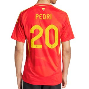 Camiseta adidas España Pedri 2024 - Camiseta de la primera equipación adidas de la selección española de Pedri 2024 - roja