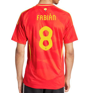 Camiseta adidas España Fabián 2024 - Camiseta de la primera equipación adidas de la selección española de Fabián 2024 - roja