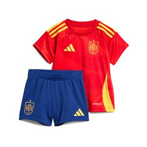 Equipación adidas España bebé 2024 - Conjunto para bebé de la primera equipación adidas de España 2024 - roja