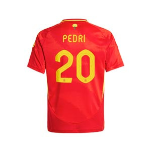 Camiseta adidas España niño Pedri 2024 - Camiseta infantil de la primera equipación adidas de la selección española de Pedri 2024 - roja