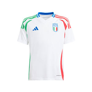 Camiseta adidas 2a Italia niño 2024 - Camiseta infantil de la segunda equipación adidas de Italia  2024 - blanca