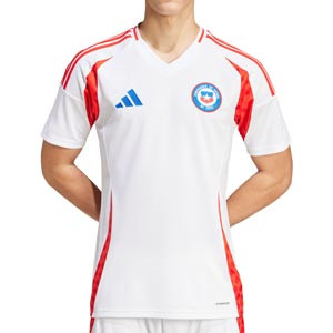 Camiseta adidas 2a Chile 2024 - Camiseta adidas de la segunda equipación de la selección chilena 2024 - blanca