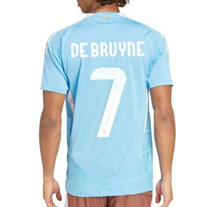 Camiseta adidas 2a Bélgica De Bruyne authentic 2024 - Camiseta authentic de la segunda equipación adidas de Bélgica De Bruyne 2024 - azul