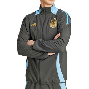 Chaqueta adidas Argentina pre-match - Camiseta de calentamiento pre-partido adidas de la selección argentina - negra