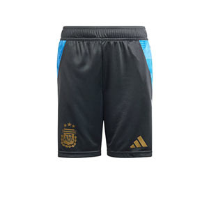 Short adidas Argentina entrenamiento niño  - Pantalón corto infantil de entrenamiento adidas de la selección argentina - negro