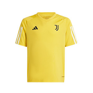 Camiseta adidas Juventus niño entrenamiento - Camiseta de entrenamiento infantil para jugadores adidas de la Juventus - amarillo