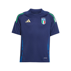 Camiseta adidas Italia niño entrenamiento - Camiseta infantil de entrenamiento adidas de la selección italiana - azul marino