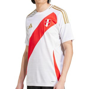 Camiseta adidas Perú 2024 - Camiseta adidas de la primera equipación de la selección peruana 2024 - blanca