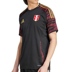 Camiseta adidas 2a Perú 2024 - Camiseta adidas de la segunda equipación de la selección peruana 2024 - negra