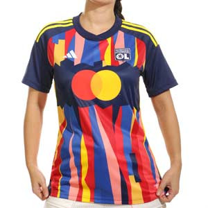 Camiseta adidas 3a Olympique Lyon mujer 2023 2024 - Camiseta tercera equipación de mujer adidas del Olympique de Lyon 2023 2024 - azul