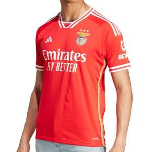 Camiseta adidas Benfica 2023 2024 - Camiseta primera equipación adidas del Benfica 2023 2024 - roja