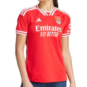 Camiseta adidas Benfica mujer 2023 2024 - Camiseta primera equipación mujer adidas del Benfica 2023 2024 - roja