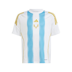 Camiseta adidas Messi niño - Camiseta infantil de manga corta adidas de Leo Messi - blanco