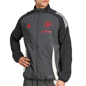 Chaqueta adidas Manchester Untied presentación - Chaqueta de presentación adidas del Manchester United FC 2024 2025 - carbón