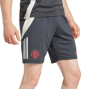 Short adidas Manchester United entrenamiento - Pantalón corto de entrenamiento adidas del Manchester United FC 2024 2025 - carbón