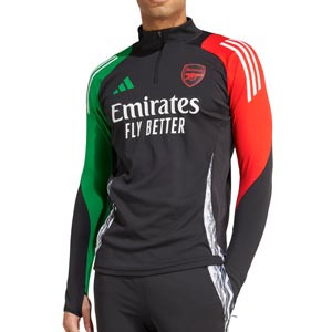 Sudadera adidas Arsenal entrenamiento UCL - Sudadera de entrenamiento adidas del Arsenal FC para la Champions 2024 2025 - negra