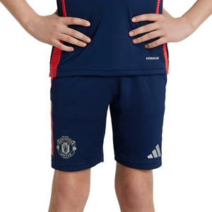 Short adidas Manchester United niño entrenamiento - Pantalón corto de entrenamiento infantil adidas del Manchester United - indigo oscuro