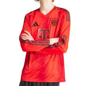 Camiseta manga larga adidas Bayern 2024-2025 - Camiseta de manga larga primera equipación adidas del Bayern de Múnich 2024 2025 - roja