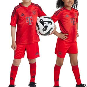 Equipación adidas Bayern niño pequeño 2024-2025 - Conjunto primera equipación infantil adidas del Bayern de Múnich 2024 2025 - roja