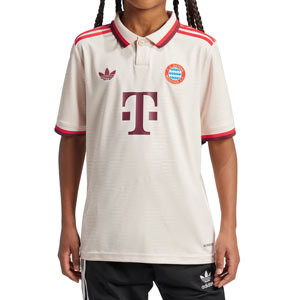 Camiseta adidas 3a Bayern Múnich niño 2024 2025 - Camiseta infantil de la tercera equipación adidas del Bayern de Múnich 2024 2025 - beige