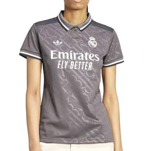 Camiseta adidas 3a Real Madrid mujer 24-25 - Camiseta para mujer de la tercera equipación adidas del Real Madrid 2024 2025 - gris - miniatura