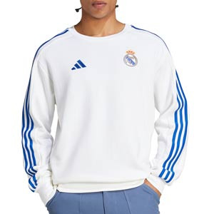 Sudadera adidas Real Madrid DNA - Sudadera de algodón adidas del Real Madrid - blanca