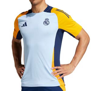 Camiseta adidas Real Madrid entrenamiento - Camiseta de entrenamiento adidas del Real Madrid 2024 - azul claro