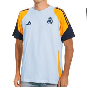 Camiseta adidas Real Madrid - Camiseta de algodón adidas del Real Madrid - azul claro