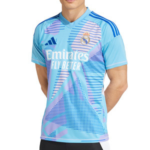 Camiseta adidas Real Madrid portero 2024 2025 - Camiseta de portero de manga corta adidas del Real Madrid 2024 2025 - azul