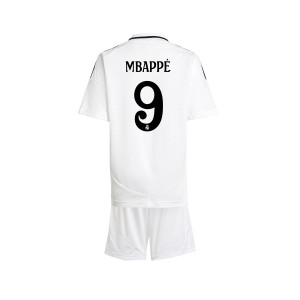 Equipación adidas Real Madrid niño Mbappé 2024 2025