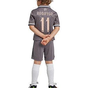 Equipación adidas 3a Real Madrid niño pequeño Rodrygo 24-25 