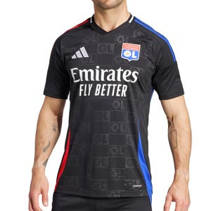 Camiseta adidas 2a Olympique Lyon 2024 2025 - Camiseta de la segunda equipación adidas del Olympique de Lyon 2024 2025 - negra