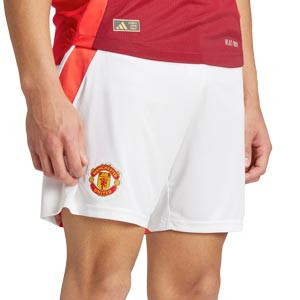 Short adidas Manchester United 2024 2025 - Pantalón corto de la primera equipación adidas del Manchester United - blanco