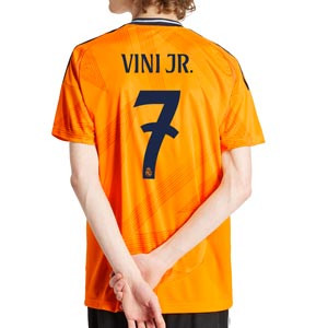 Camiseta adidas 2a Real Madrid Vini Jr. 24-25 - Camiseta de la segunda equipación adidas de Vinicius Jr del Real Madrid 2024 2025 - naranja