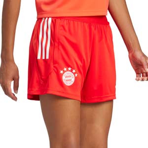 Short adidas Bayern mujer entrenamiento - Pantalón corto de entrenamiento de mujer adidas del Bayern de Munich - rojo
