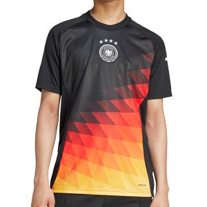 Camiseta adidas Alemania Pre-Match - Camiseta de calentamiento prepartido adidas de la selección alemana - negra