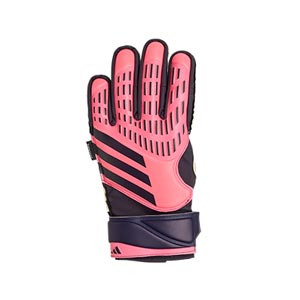 adidas Predator Match Fingersave J - Guantes de portero infantiles con protecciones adidas corte positivo - salmón