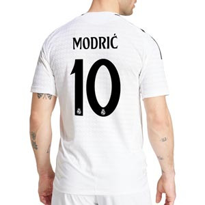 Camiseta adidas Real Madrid auténtica Modric 2024 2025 - Camiseta auténtica de la primera equipación adidas de Modric del Real Madrid CF 2024 2025 - blanca