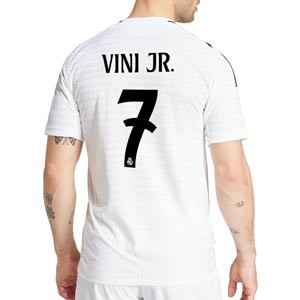 Camiseta adidas Real Madrid auténtica Vini Jr. 2024 2025 - Camiseta auténtica de la primera equipación adidas de Vini Jr. del Real Madrid CF 2024 2025 - blanca