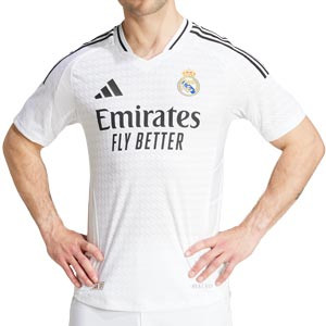 Camiseta adidas Real Madrid auténtica 2024 2025 - Camiseta auténtica de la primera equipación adidas del Real Madrid CF 2024 2025 - blanca