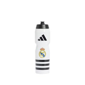 Botellín adidas Real Madrid 750 ml - Botellín de agua para entrenamiento adidas del Real Madrid de 750 ml - blanco