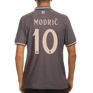 Camiseta adidas 3a Real Madrid Modric authentic 24-25 - Camiseta de la tercera equipación adidas de Modric del Real Madrid 2024 2025 versión jugador - gris