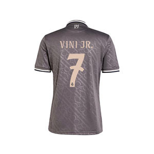 Camiseta adidas 3a Real Madrid Vinicius Jr 2024 2025 - Camiseta de la tercera equipación adidas de Vinicius Jr del Real Madrid CF 2024 2025 - gris