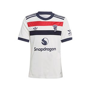 Camiseta adidas 3a Manchester United niño 2024 2025 - Camiseta infantil de la tercera equipación adidas del Manchester United 2024 2025 - blanca