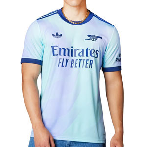 Camiseta adidas 3a Arsenal 2024 2025 - Camiseta de la tercera equipación adidas del Arsenal FC 2024 2025 - azul claro, lila