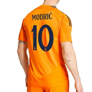 Camiseta adidas 2a Real Madrid authentic Modric 24-25 - Camiseta de la segunda equipación adidas de Modric del Real Madrid 2024 2025 versión jugador - naranja