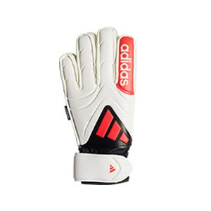 adidas Copa Match FingerSave J - Guantes de portero infantiles con protecciones adidas corte positivo - blancos